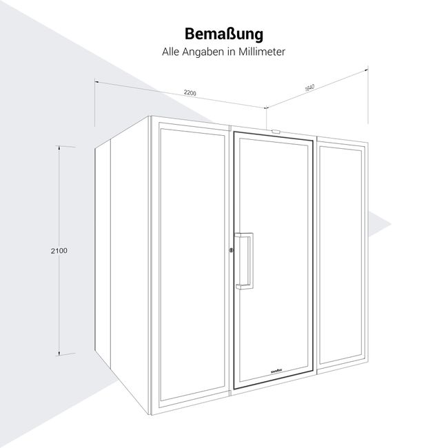 Soundbox ART POD L Meetingbox | Raum-in-Raum, Schallschutz Klasse A, Für 6 Personen