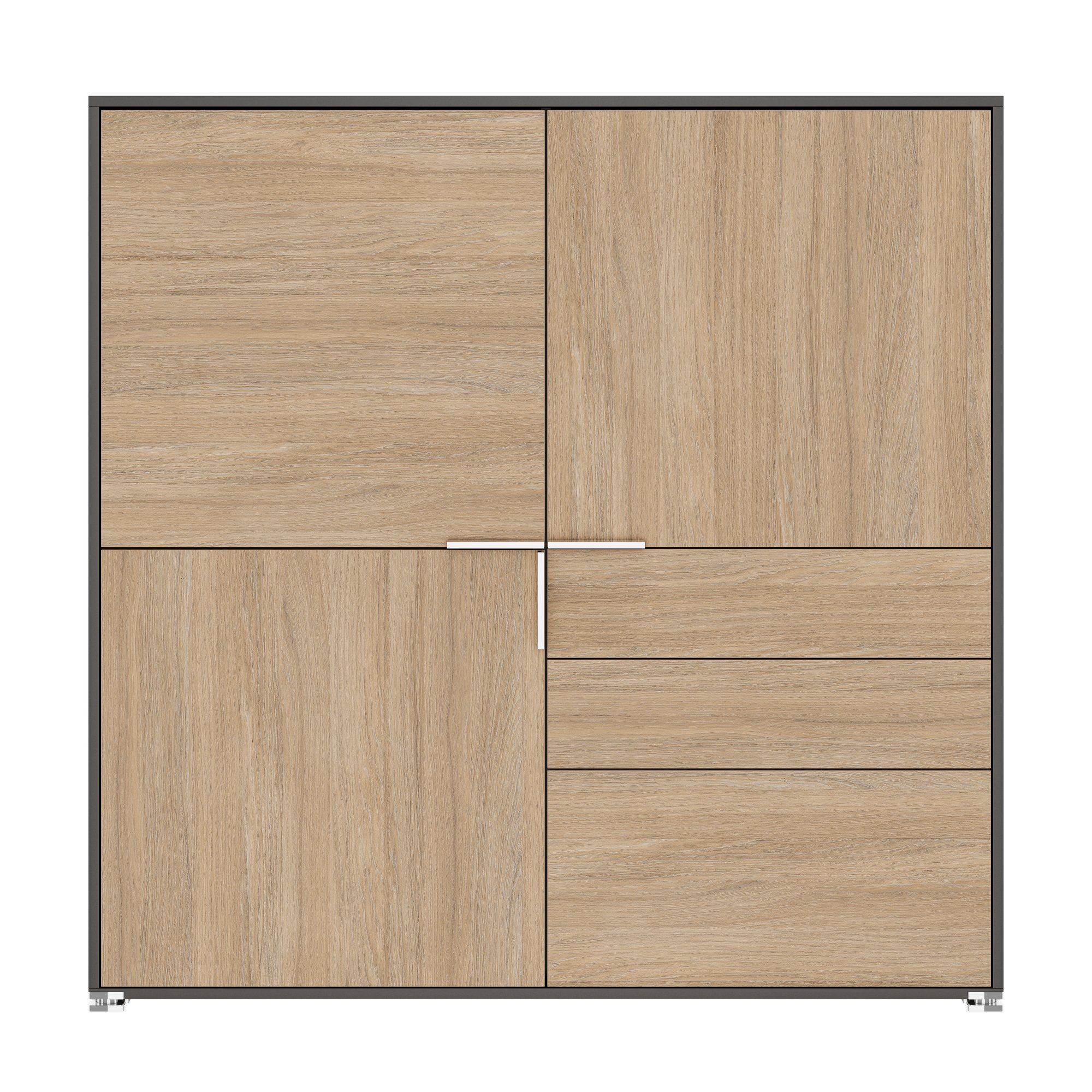 ARCOSIA Credenza alta | 1515 x 1515 mm, cassetti con apertura a pressione - 3 Main Image