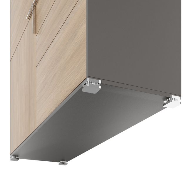 ARCOSIA Highboard | 1515 x 1515 mm, Schubladen mit Push-to-Open