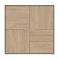 ARCOSIA Highboard | 1515 x 1515 mm, Schubladen mit Push-to-Open