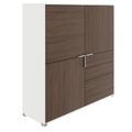 ARCOSIA Highboard | 1515 x 1515 mm, Schubladen mit Push-to-Open