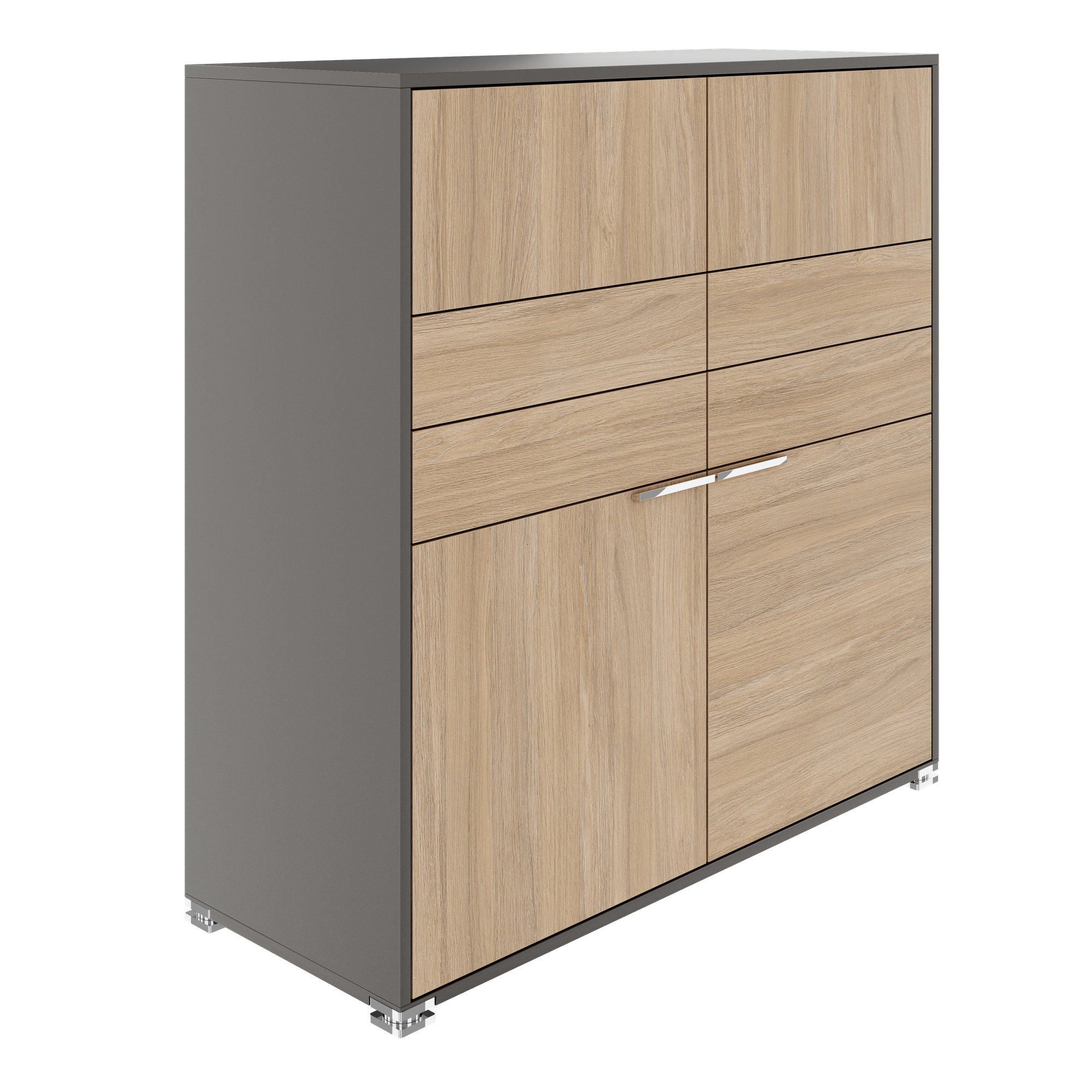 ARCOSIA Highboard | 1170 x 1200 mm, drawers with push-to-open mechanism - 1 Main Image
