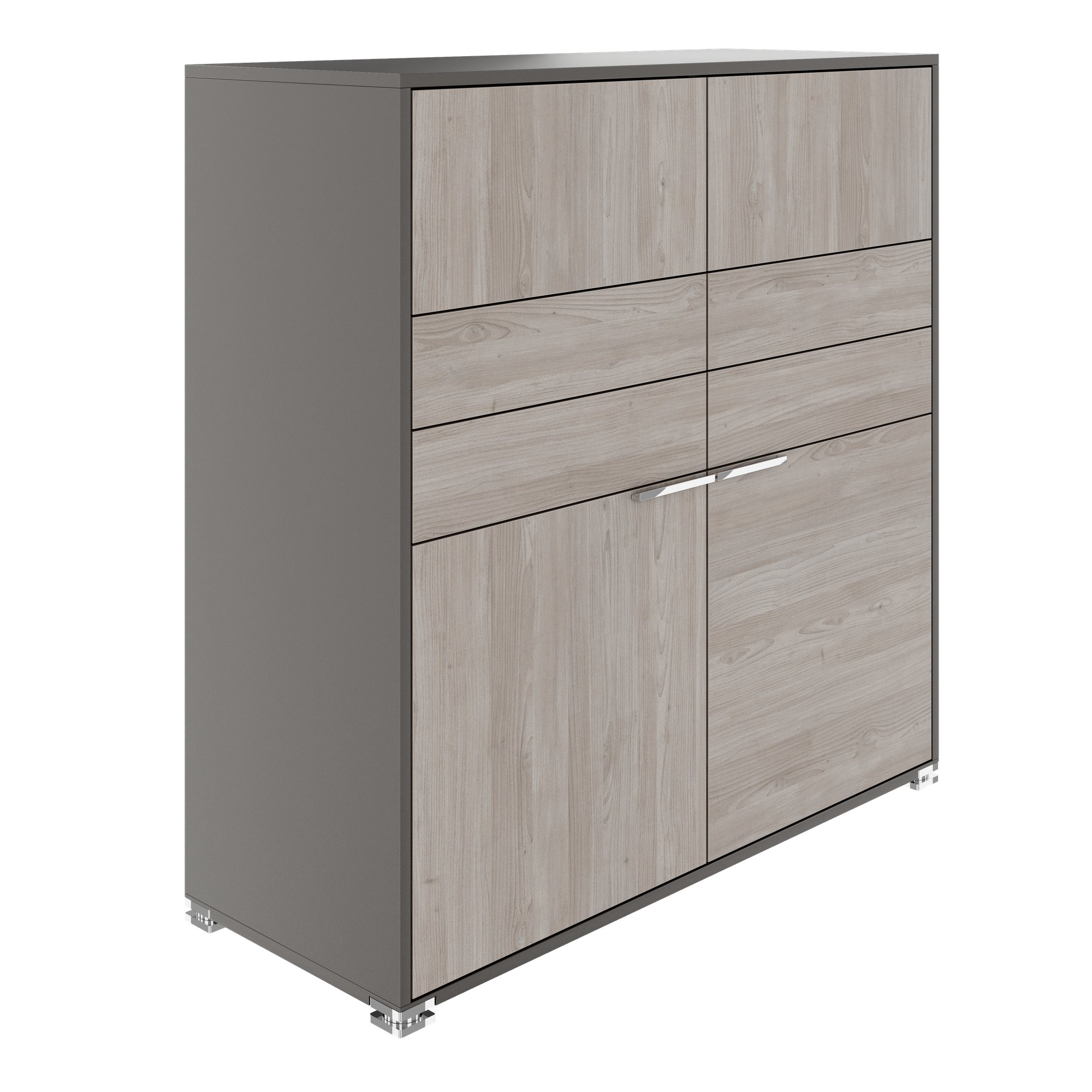 ARCOSIA Highboard | 1170 x 1200 mm, drawers with push-to-open mechanism - 10 Main Image