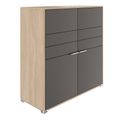 ARCOSIA Highboard | 1170 x 1200 mm, Schubladen mit Push-to-Open