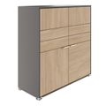 ARCOSIA Highboard | 1170 x 1200 mm, Schubladen mit Push-to-Open