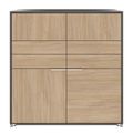 ARCOSIA Highboard | 1170 x 1200 mm, Schubladen mit Push-to-Open