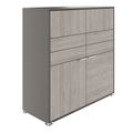 ARCOSIA Highboard | 1170 x 1200 mm, Schubladen mit Push-to-Open