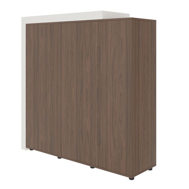 ATICA Kombischrank | 1530 x 1520 mm, Tür mit Push-to-Open, Deckplatte, Kleiderstange