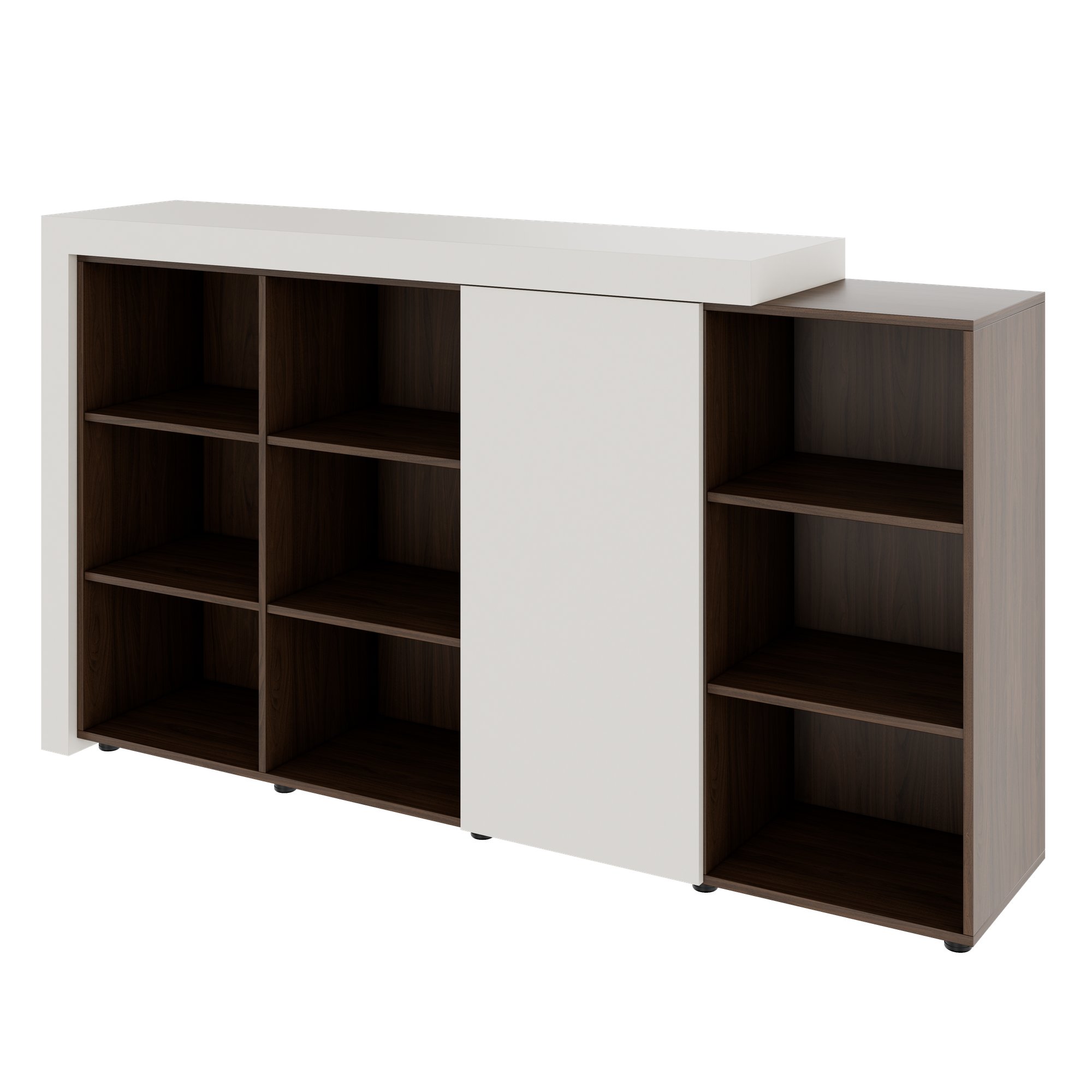 ATICA Combination Cabinet | 2100 x 750 mm, door with push-to-open mechanism, top panel - 1 Main Image