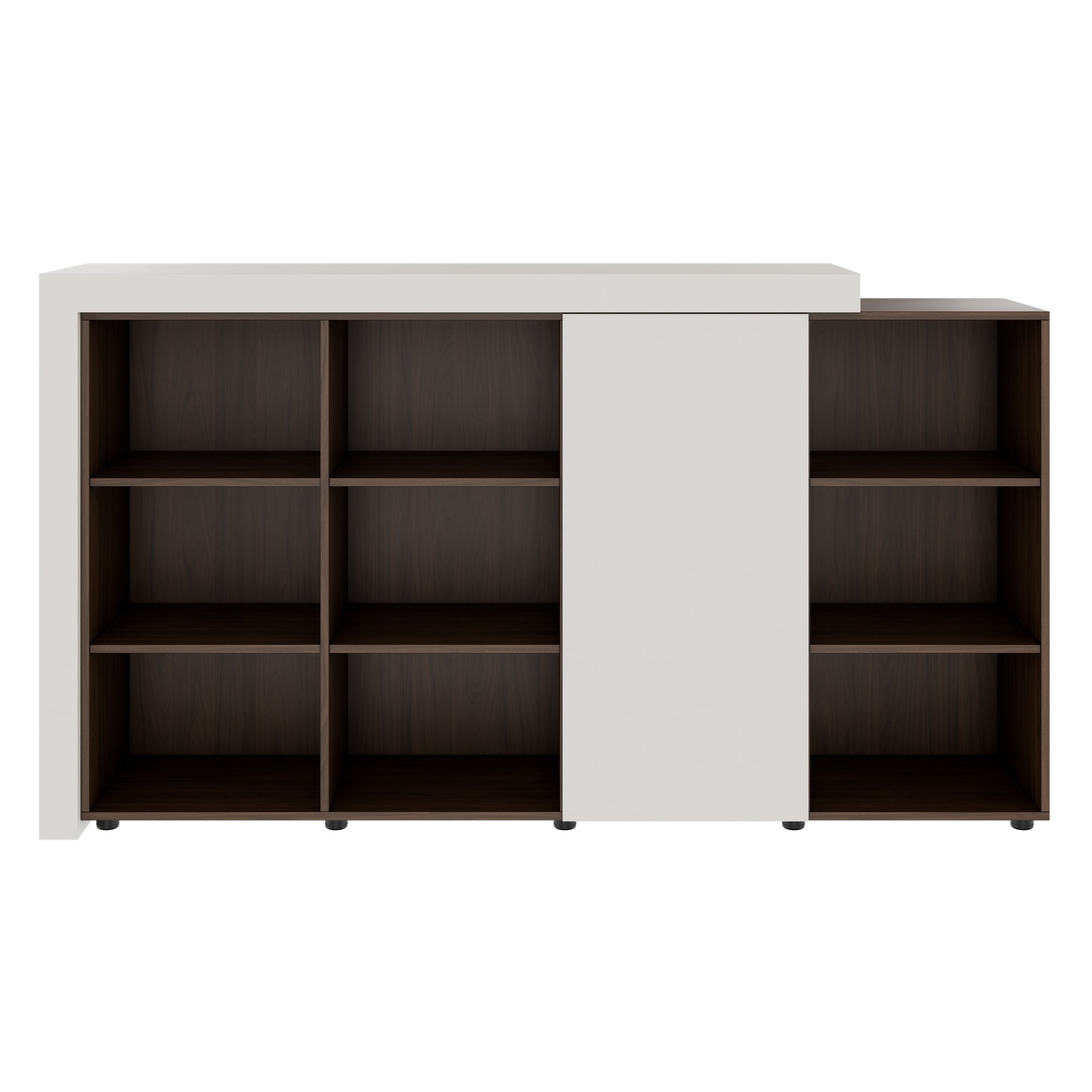 ATICA Combination Cabinet | 2100 x 750 mm, door with push-to-open mechanism, top panel - 3 Main Image