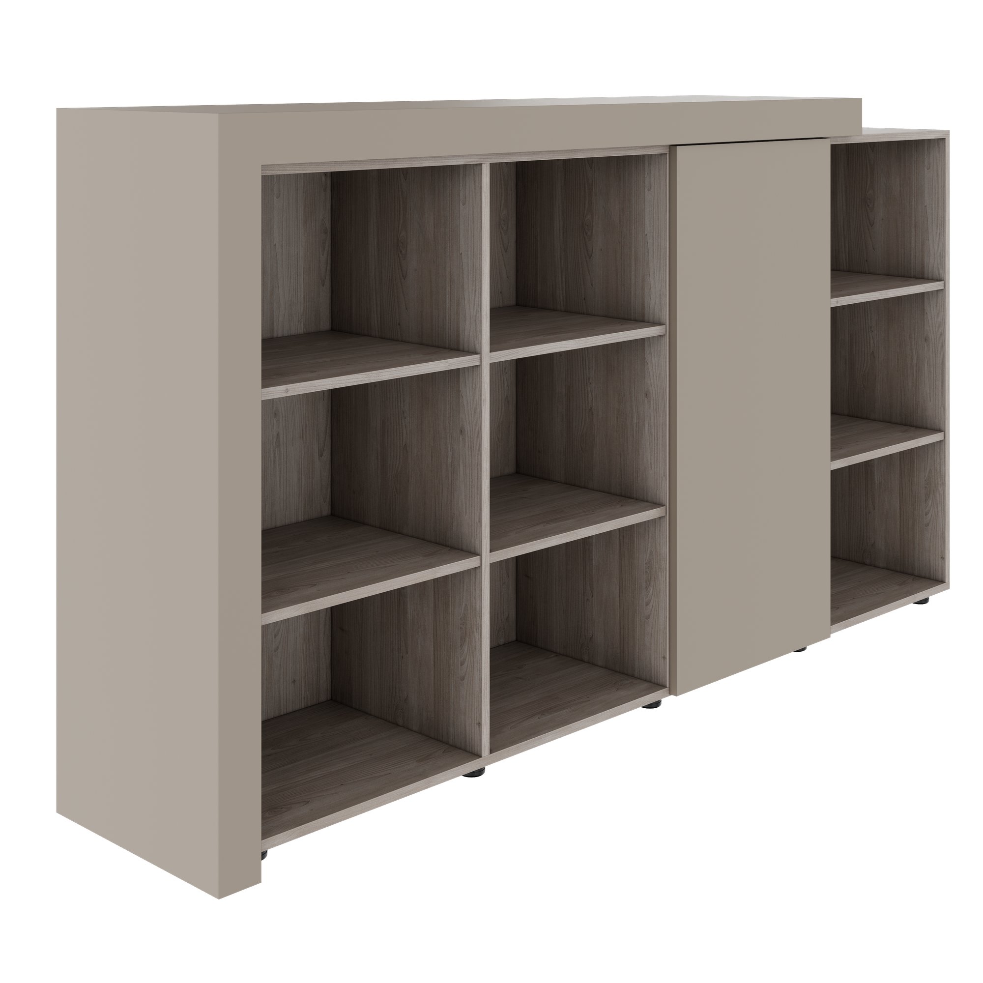 ATICA Combination Cabinet | 2100 x 750 mm, door with push-to-open mechanism, top panel - 9 Main Image