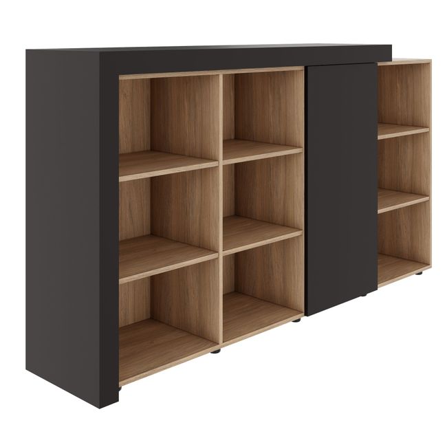 ATICA Kombischrank | 2100 x 750 mm, Tür mit Push-to-Open, Deckplatte