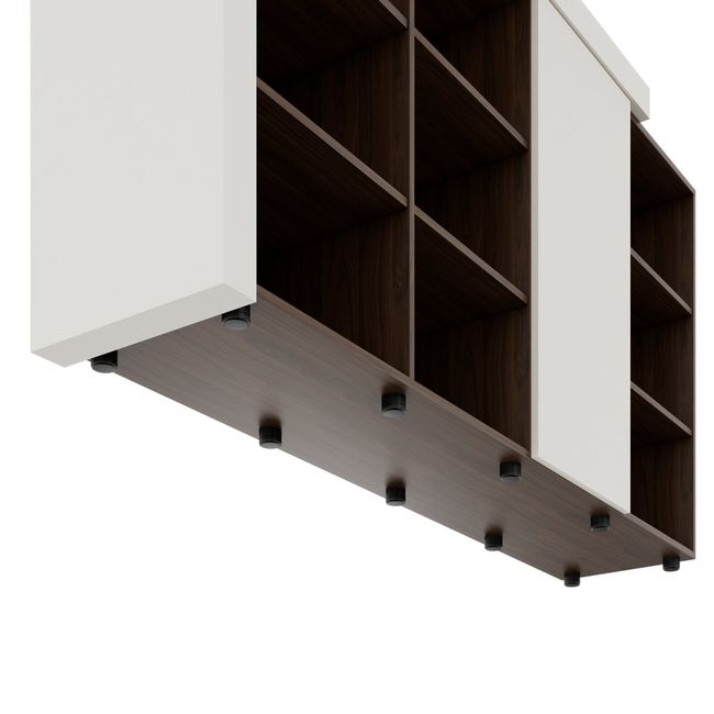 ATICA Kombischrank | 2100 x 750 mm, Tür mit Push-to-Open, Deckplatte