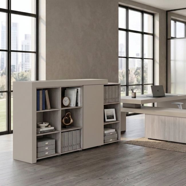 ATICA Kombischrank | 2100 x 750 mm, Tür mit Push-to-Open, Deckplatte