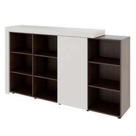 ATICA Kombischrank | 2100 x 750 mm, Tür mit Push-to-Open, Deckplatte