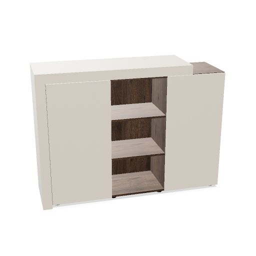 ATICA Kombischrank | 1600 x 1170 mm, Türen mit Push-to-Open, Deckplatte - 1 Main Image