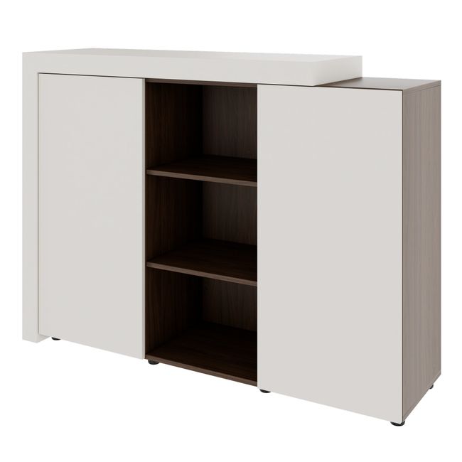 ATICA Kombischrank | 1600 x 1170 mm, Türen mit Push-to-Open, Deckplatte