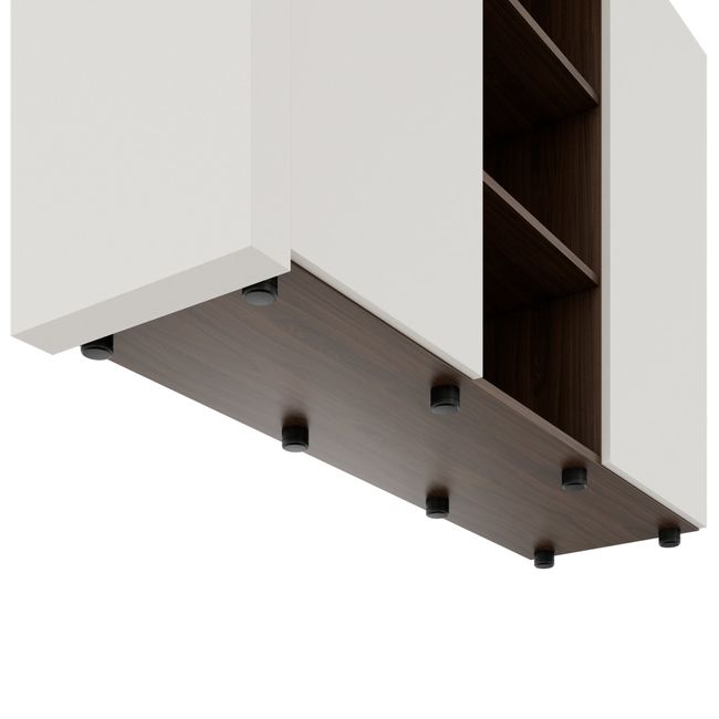 ATICA Kombischrank | 1600 x 1170 mm, Türen mit Push-to-Open, Deckplatte