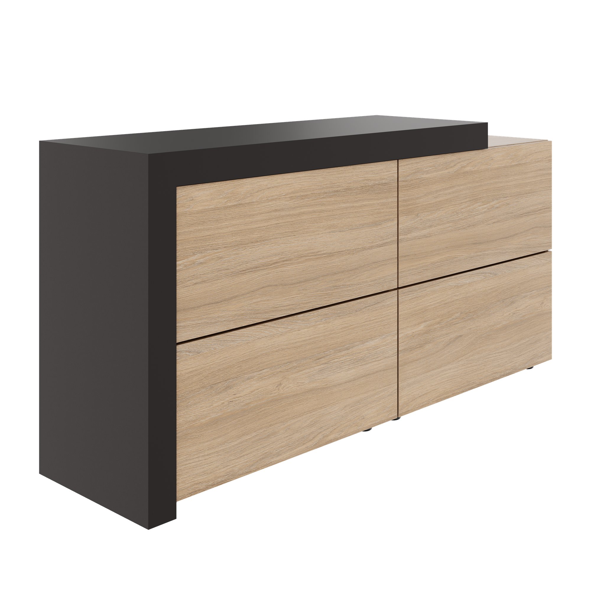 ATICA Highboard | 1680 x 840 mm, drawers with push-to-open mechanism, top panel - 8 Main Image