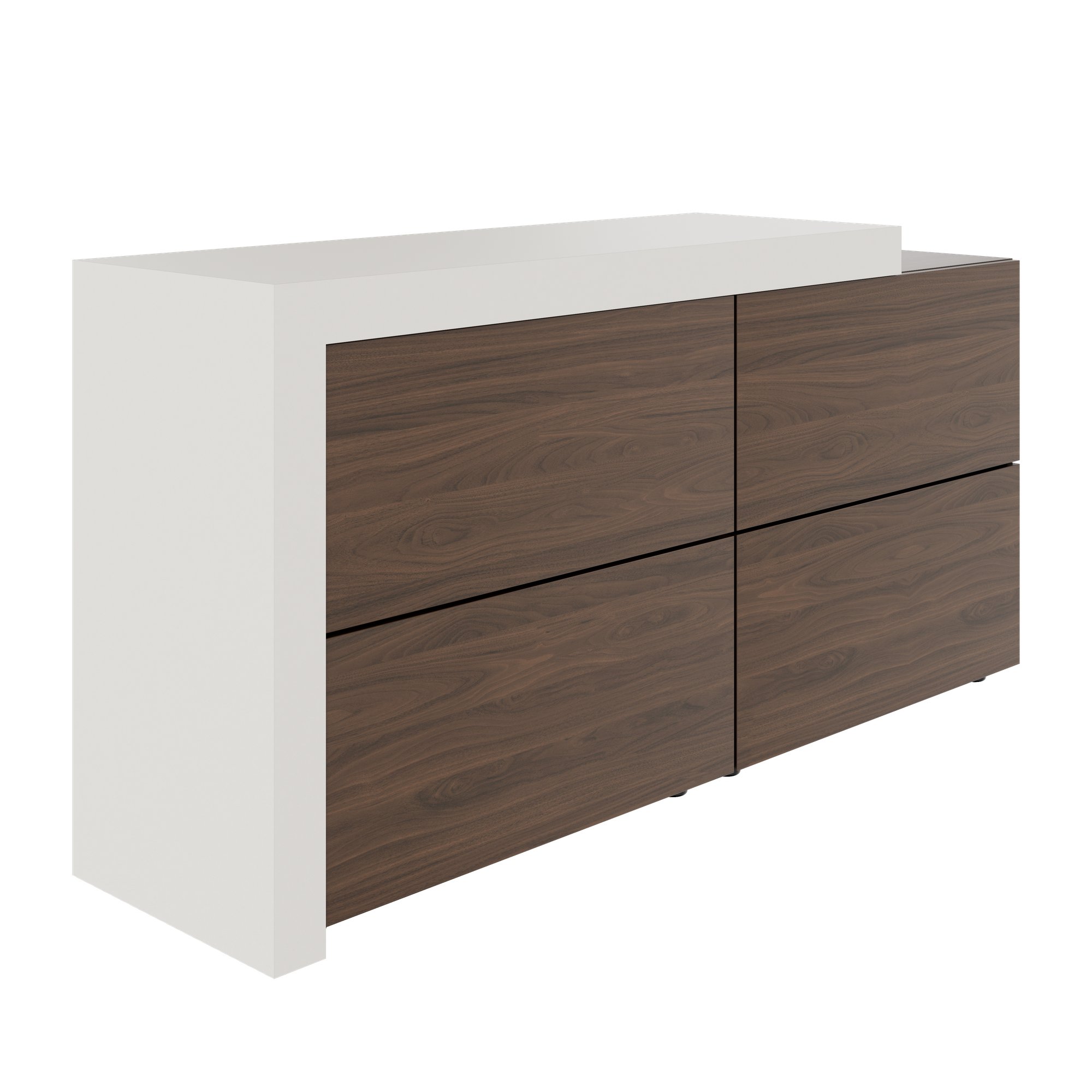 ATICA Highboard | 1680 x 840 mm, drawers with push-to-open mechanism, top panel - 1 Main Image