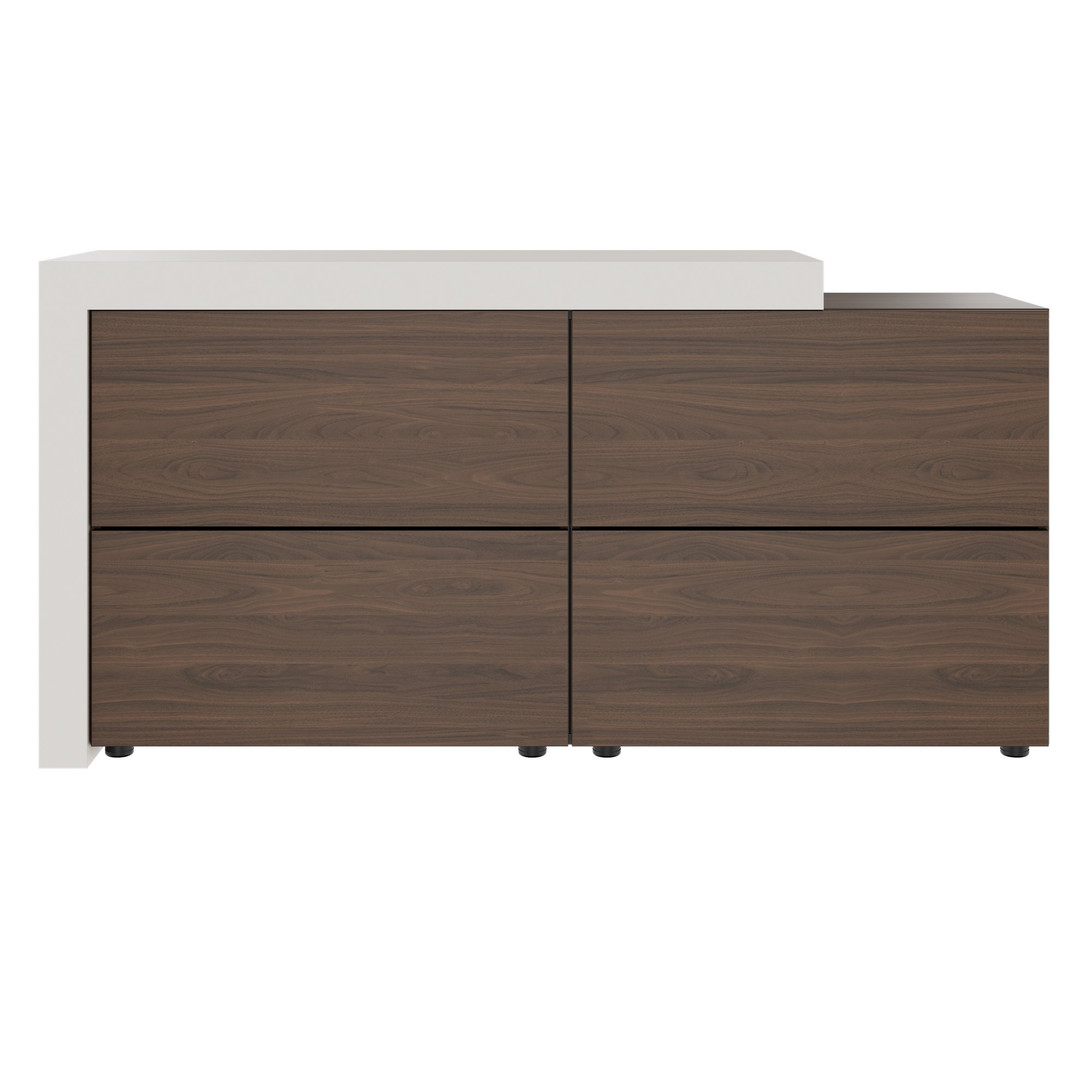 ATICA Highboard | 1680 x 840 mm, drawers with push-to-open mechanism, top panel - 4 Main Image