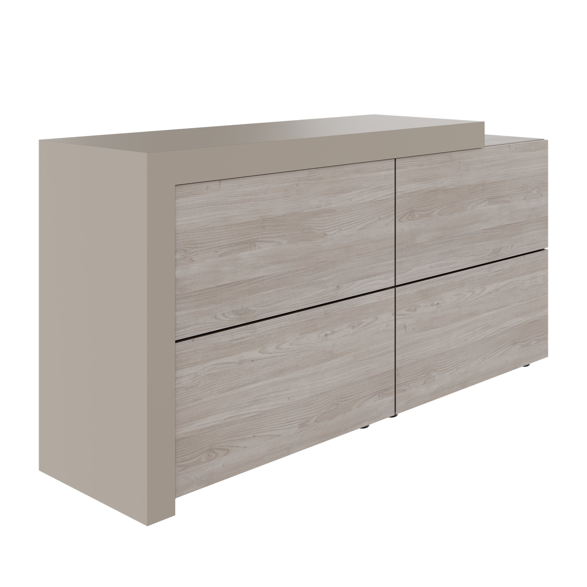 ATICA Highboard | 1680 x 840 mm, drawers with push-to-open mechanism, top panel - 9 Main Image