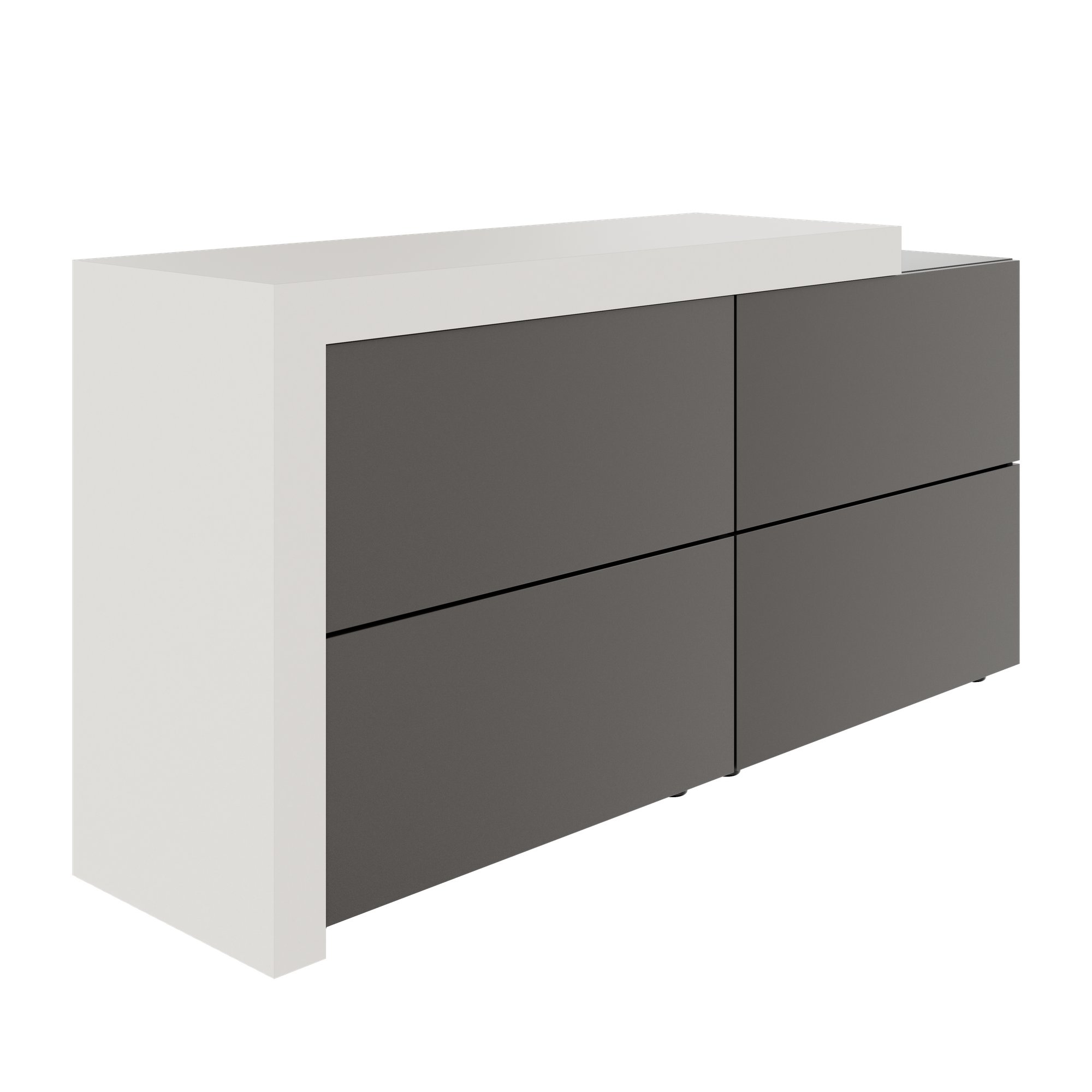 ATICA Highboard | 1680 x 840 mm, drawers with push-to-open mechanism, top panel - 10 Main Image