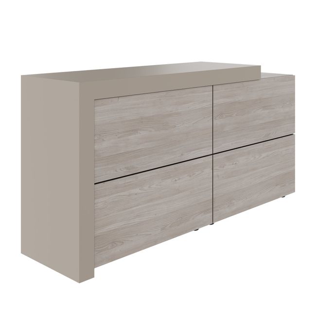 ATICA Highboard | 1680 x 840 mm, Schubladen mit Push-to-Open, Deckplatte