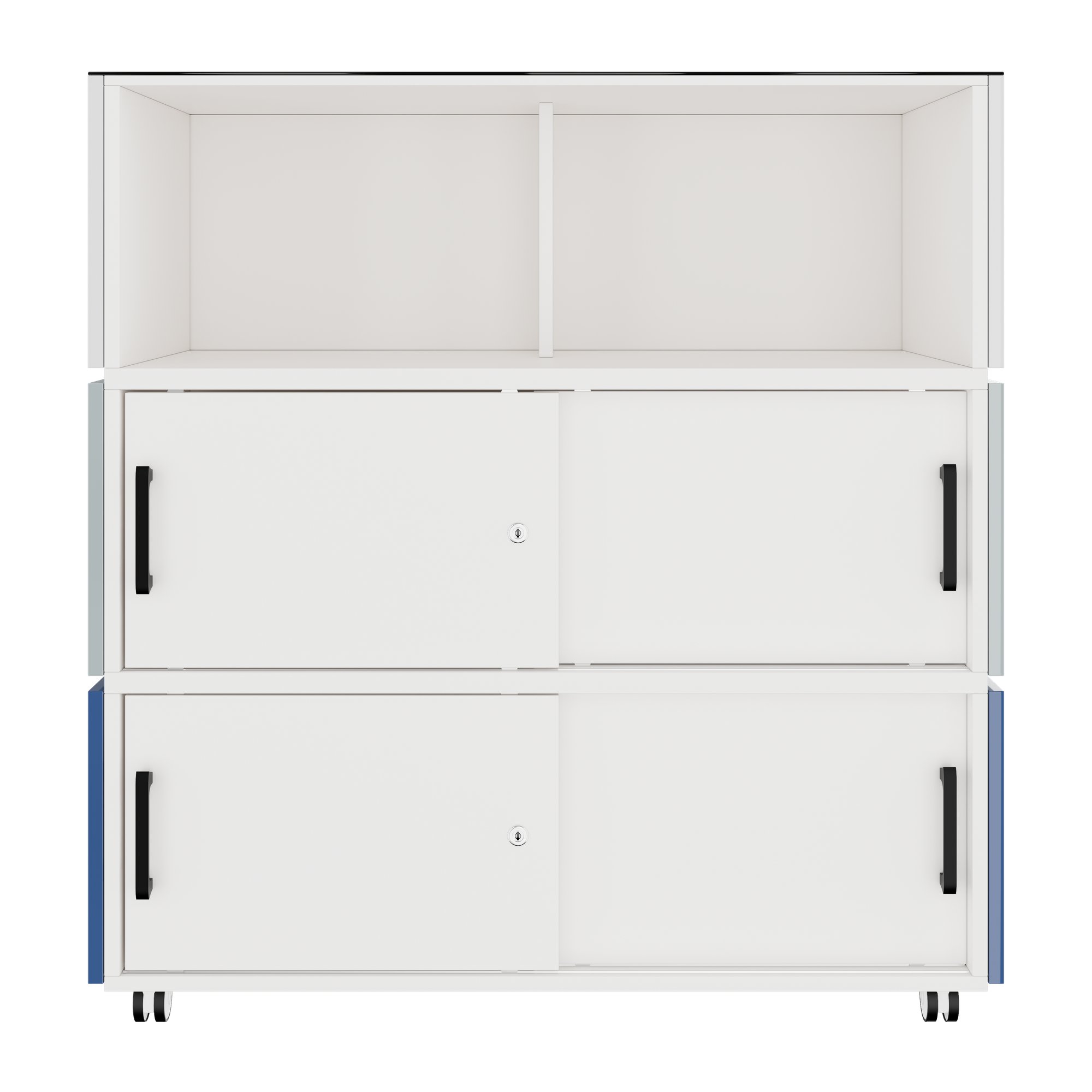 PERLA SMALL Empfangstheke | 1060 x 1130 mm, integrierter Stauraum, optional LED-Beleuchtung - 6 Main Image