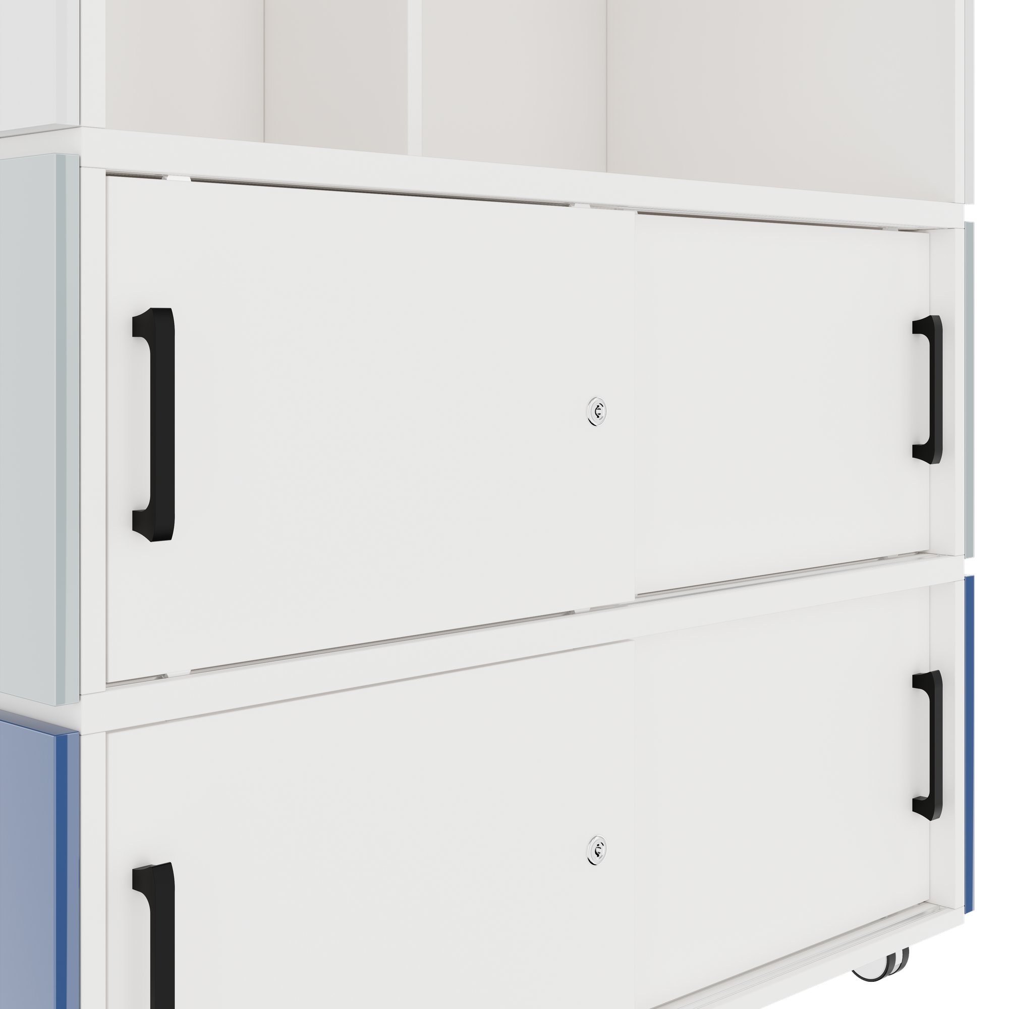 PERLA SMALL Empfangstheke | 1060 x 1130 mm, integrierter Stauraum, optional LED-Beleuchtung - 7 Main Image