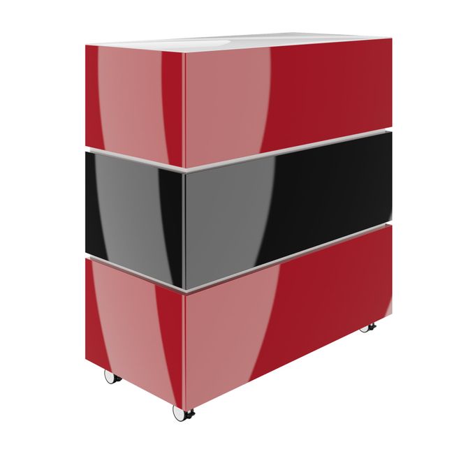 PERLA SMALL Empfangstheke | 1060 x 1130 mm, integrierter Stauraum, optional LED-Beleuchtung