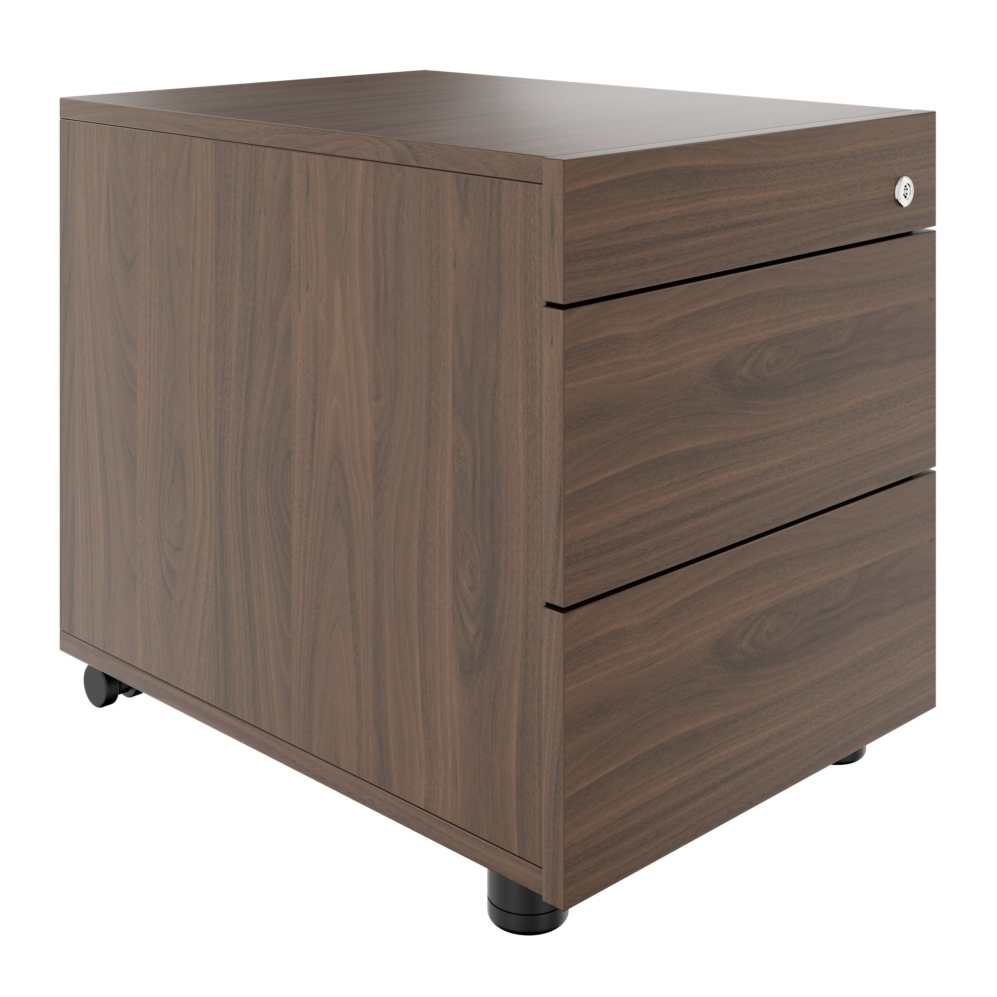 NOVA Rollcontainer | 2 XL-Schubladen + 1 Kleinteilefach, 600 mm tief, viele Farboptionen - 3 Main Image
