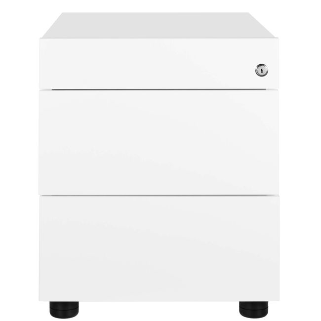 NOVA Rollcontainer | 2 XL-Schubladen + 1 Kleinteilefach, 600 mm tief, viele Farboptionen