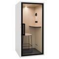Phone Booth | ART POD S | Class A Soundproofing | For 1 Person | Table & Bar Stool | Ventilation, Lighting & Power Supply | For Open-Plan Offices - 1 Thumbnail Image