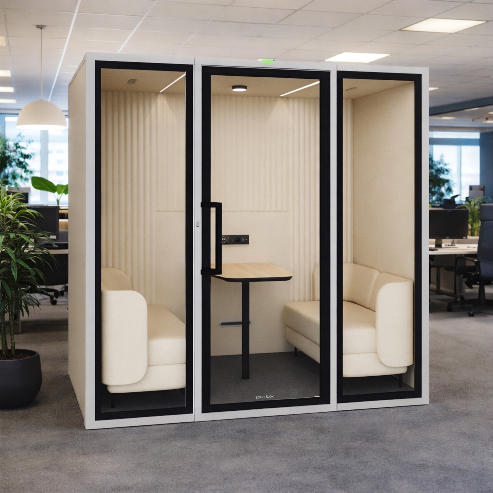 Soundbox ART ML Meetingbox | Raum-in-Raum, Schallschutz Klasse A, Für 4 Personen - 14 Main Image