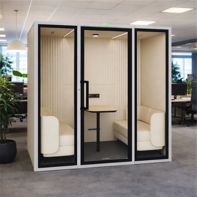 Soundbox ART POD ML Meetingbox | Raum-in-Raum, Schallschutz Klasse A, Für 4 Personen
