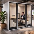 ART POD ML Meeting Box | Room-in-room, Class A soundproofing, for 4 people - 2 Thumbnail Image