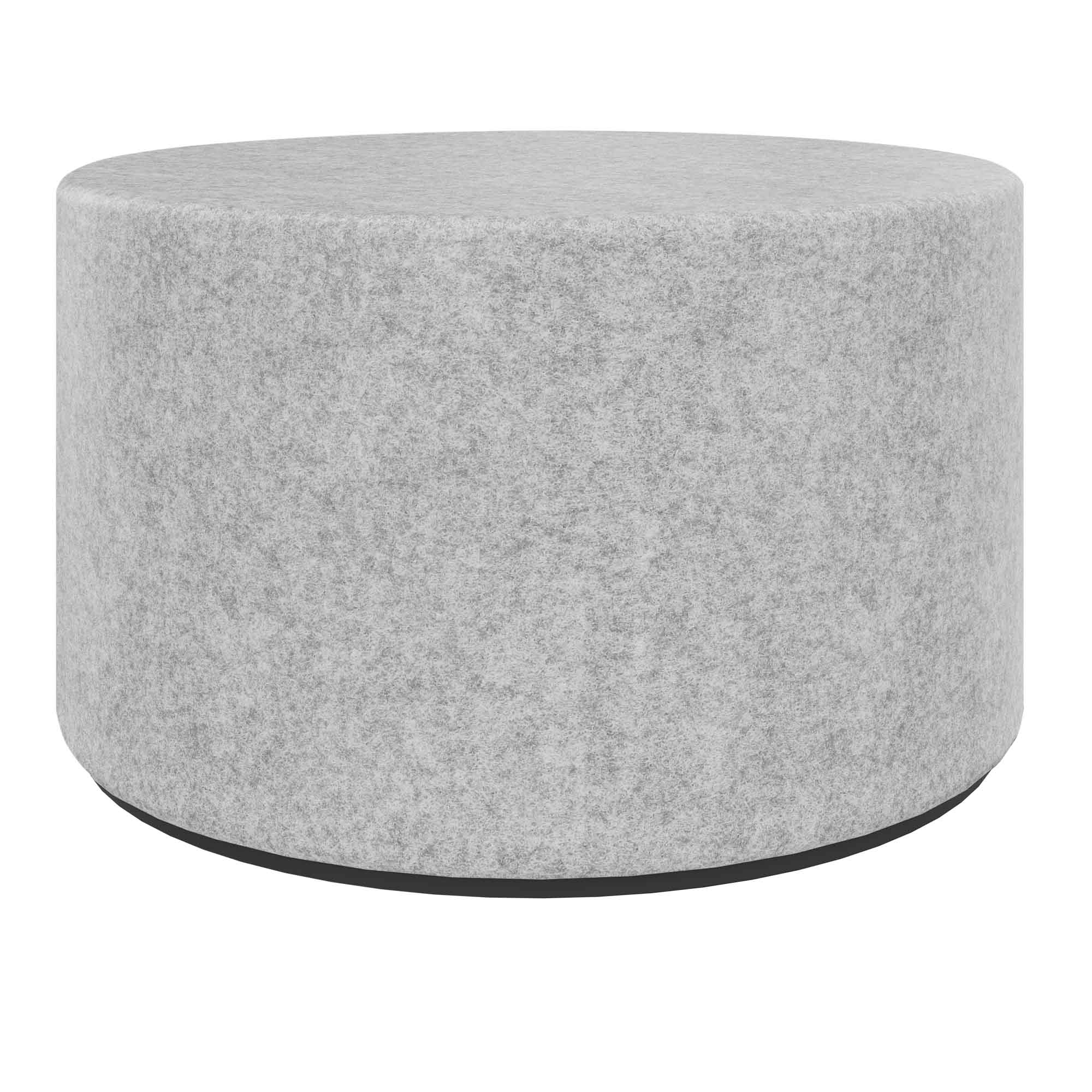 GIRO Pouf / Stool | Ø 600 mm, seat height 350 mm, VELITO - GV08 - Light gray mottled - 1 Main Image