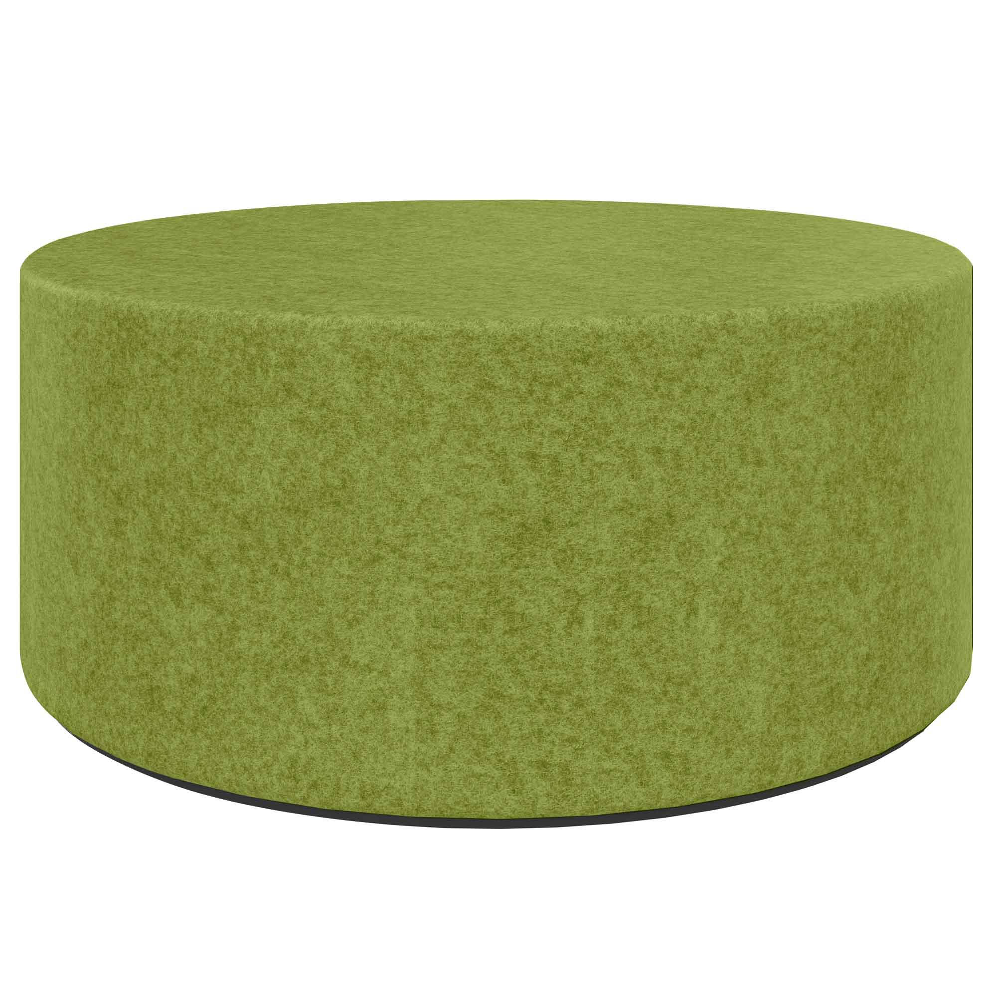 GIRO Pouf / Stool | Ø 800 mm, seat height 350 mm, VELITO - GV03 - Light green mottled - 1 Main Image