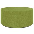 GIRO Pouf / Sitzhocker | Ø 800 mm, Sitzhöhe 350 mm, VELITO - GV03 - Hellgrün meliert