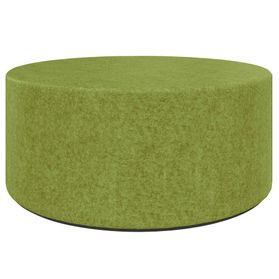 GIRO Pouf / Sitzhocker | Ø 800 mm, Sitzhöhe 350 mm, VELITO - GV03 - Hellgrün meliert
