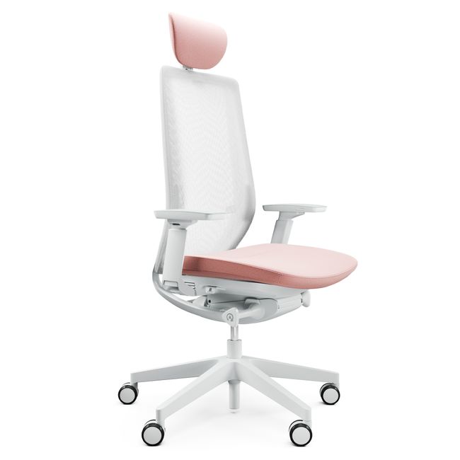 profim - AccisPro Bürodrehstuhl | Synchronmechanik, SmartHPS, Netzrücken, Kopfstütze