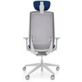 profim - AccisPro Bürodrehstuhl | Synchronmechanik, SmartHPS, Netzrücken, Kopfstütze