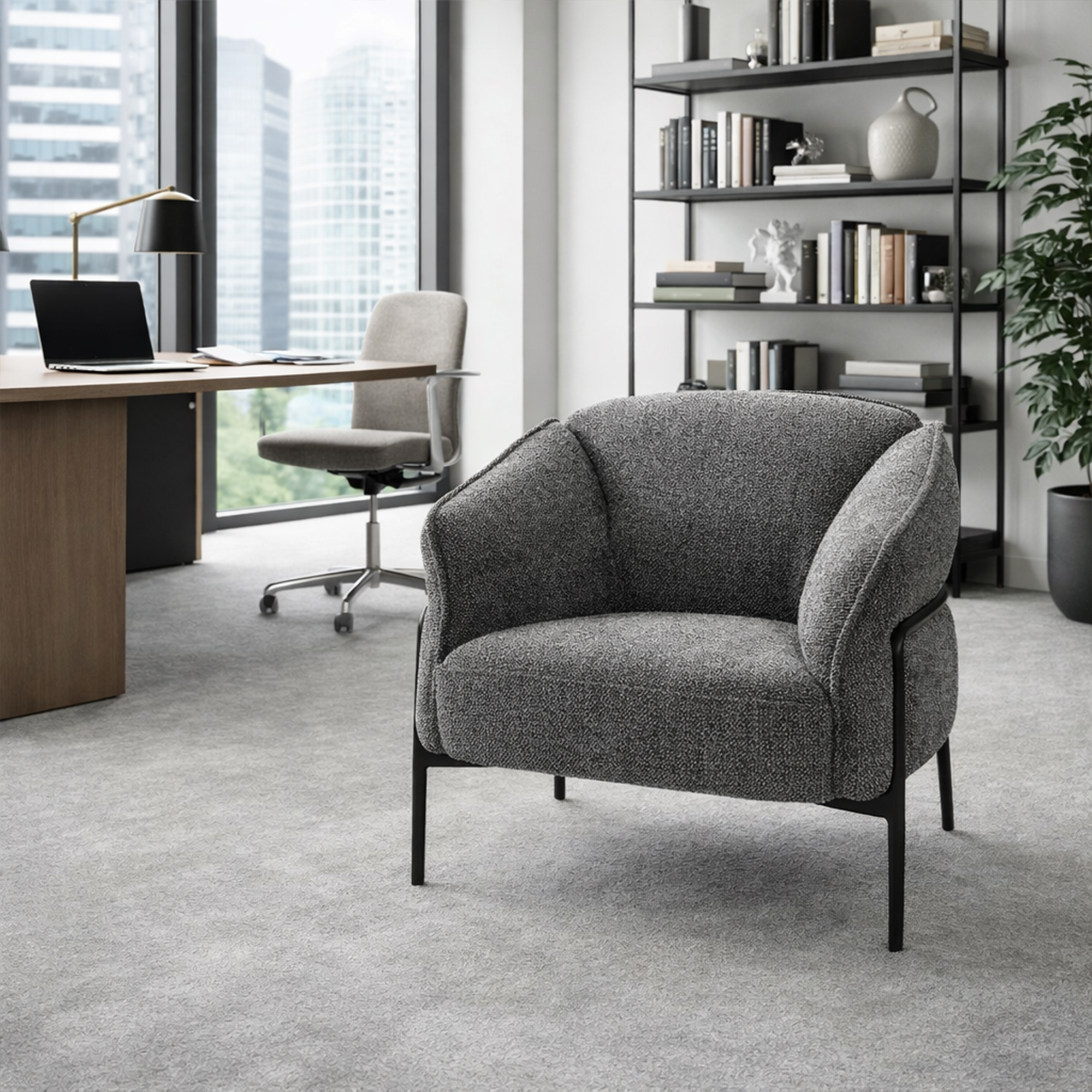 Poltrona lounge ARLON | Base a 4 gambe, portata massima 150 kg - 8 Main Image