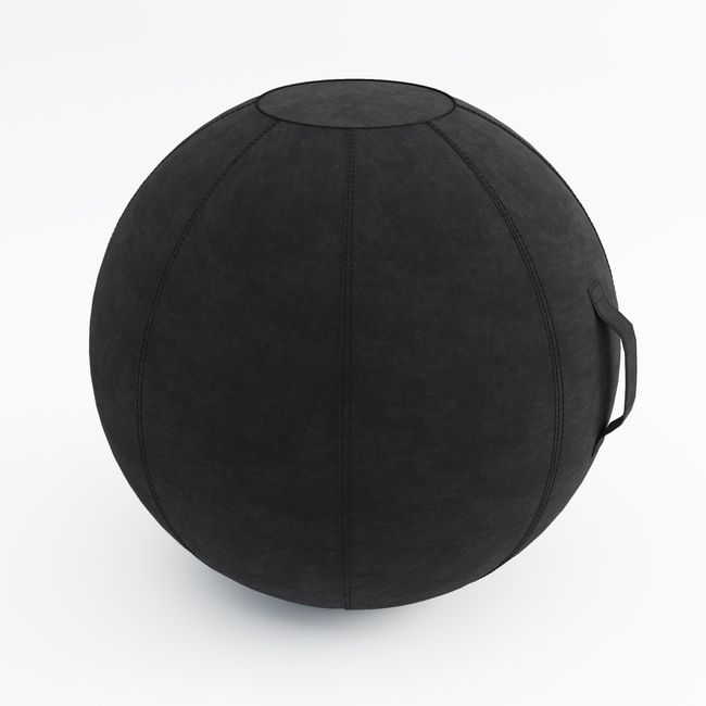 ERGOBALL Sitzball | Ø 650 mm, mit Handgriff, Schwarz