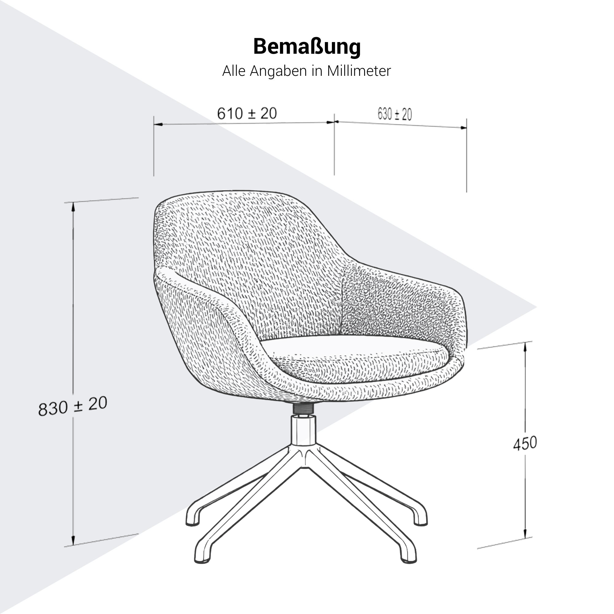 Sedia da conferenza LINOX | Base a 4 gambe, portata massima 150 kg - 6 Main Image