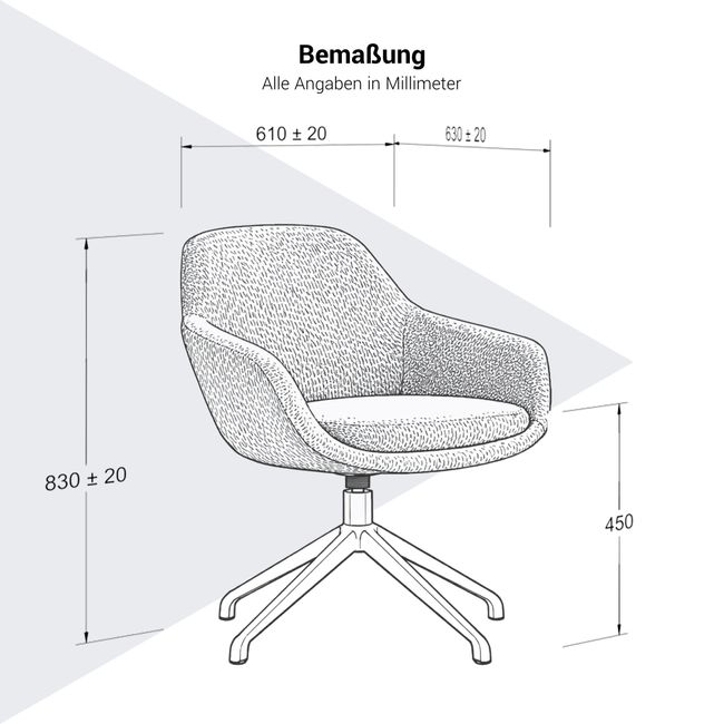 LINOX Konferenzstuhl | 4-Fuß-Gestell, bis 150 kg belastbar