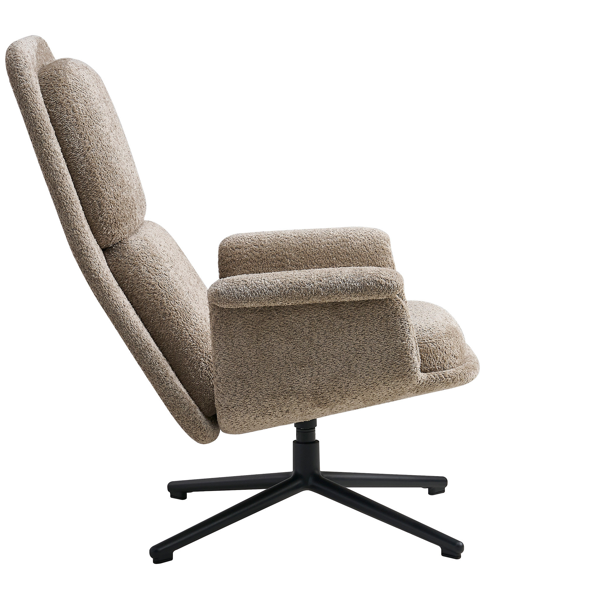 Fauteuil lounge VELANO | Piètement en étoile, charge maximale de 150 kg - 4 Main Image