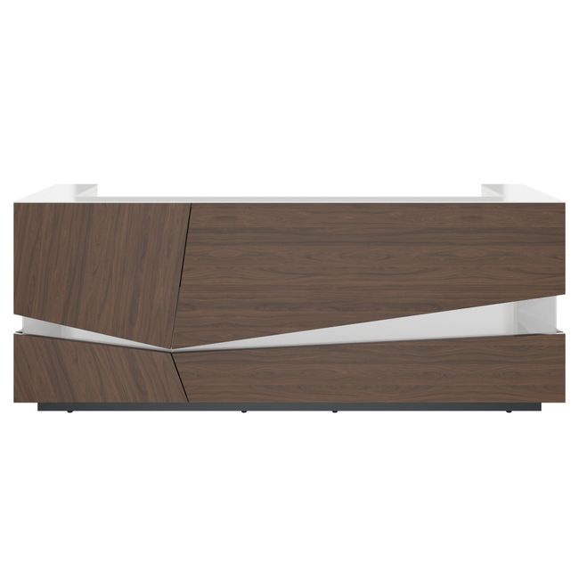 PHANTOM Empfangstheke | 2800 x 1100 mm, integrierte Kabeldurchlässe, einzigartiges Frontdesign, optional LED-Beleuchtung