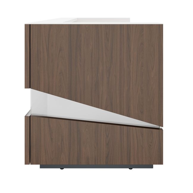 PHANTOM Empfangstheke | 2800 x 1100 mm, integrierte Kabeldurchlässe, einzigartiges Frontdesign, optional LED-Beleuchtung